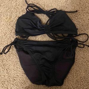 Victoria’s Secret Black Bikini - adjustable ties - NEW
